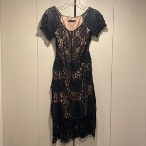 SUEWONG. Unique Black Dress.